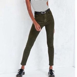 olive green corduroy pants